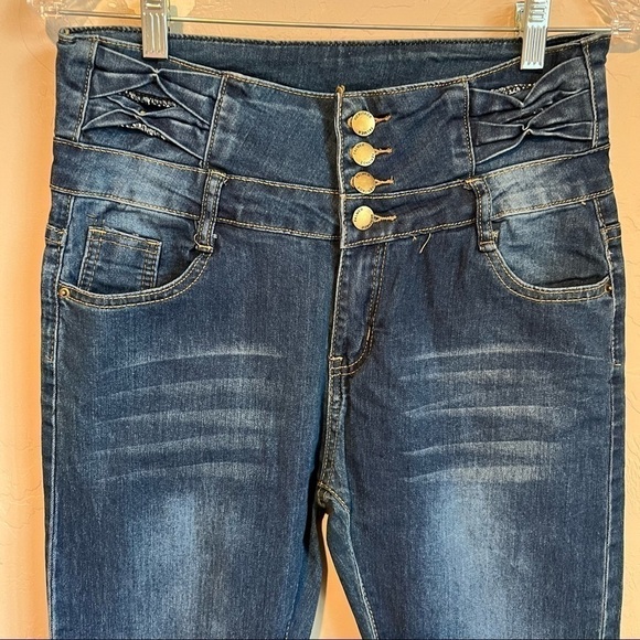 Palmer Heritage Exposed Button Fly Skinny Jeggings - Picture 2 of 10